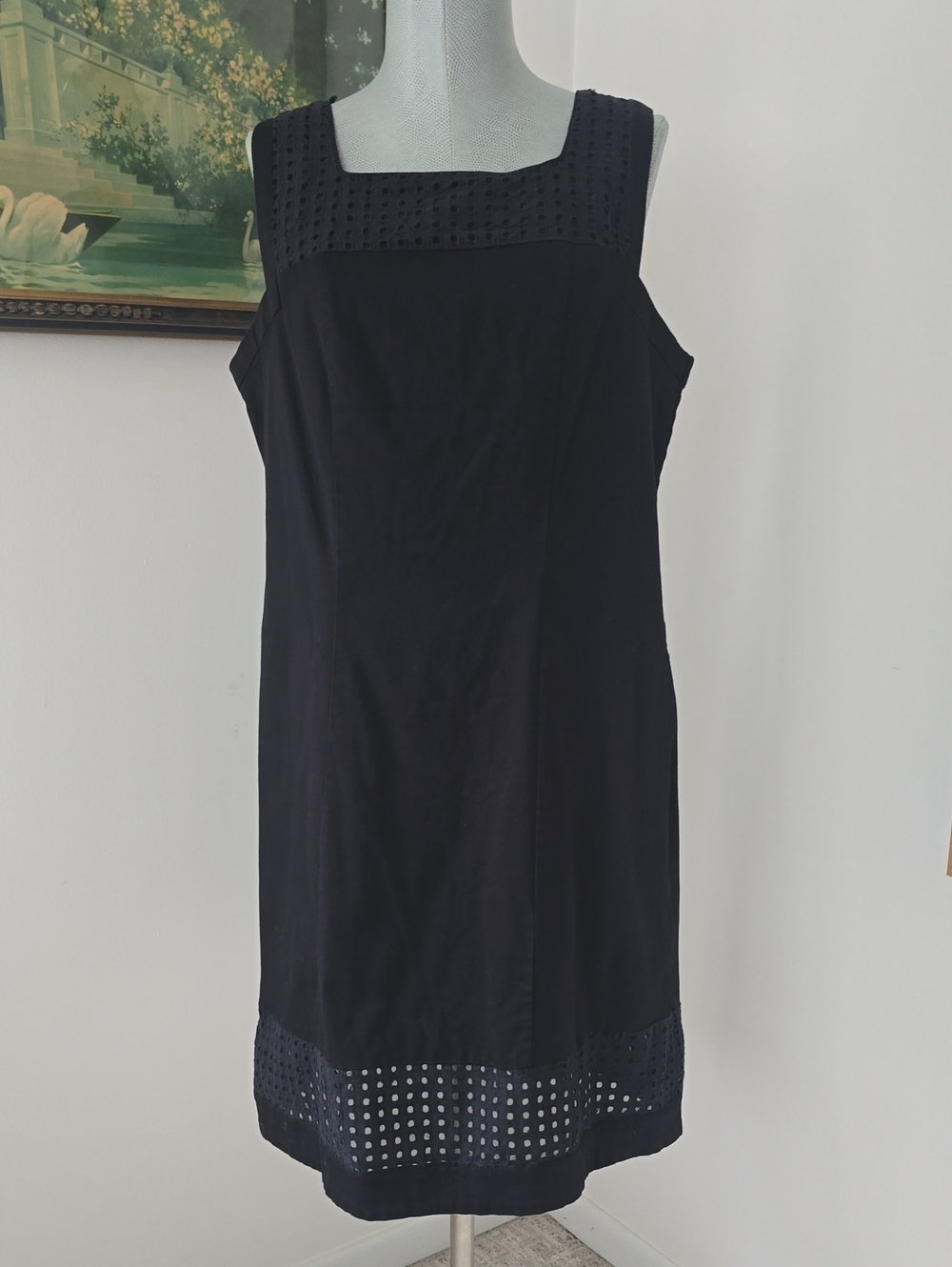 Mixt Heidi Weisel | Sleeveless Eyelet Trim Dress
